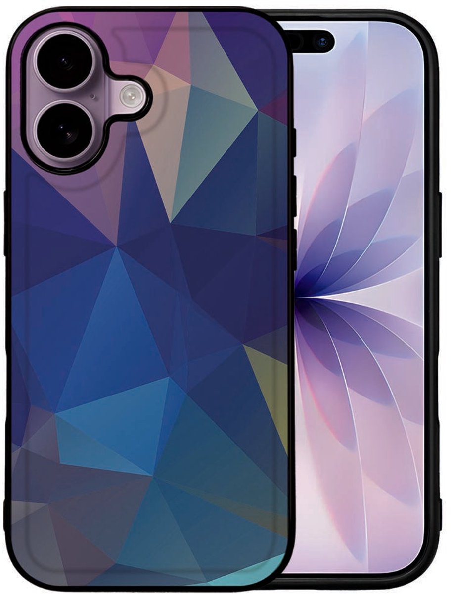 Backcover Hoesje Apple iPhone 17 Polygon Dark