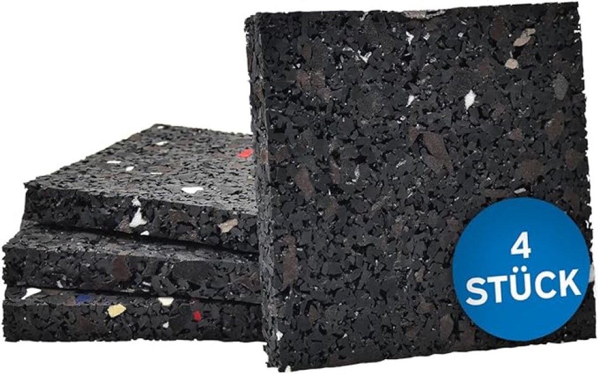 Set van 4 antislip dempingspads voor wasmachine en droger - rubbere matten uit Duitsland