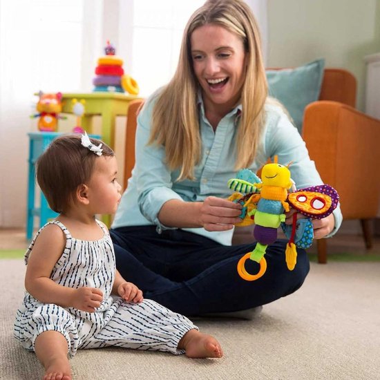Zachte Vlinder Speelgoed - Baby Knuffel - Ontwikkeling Zintuigen - Veelzijdige Speelfuncties - Meerdere Kleuren — afbeelding 2