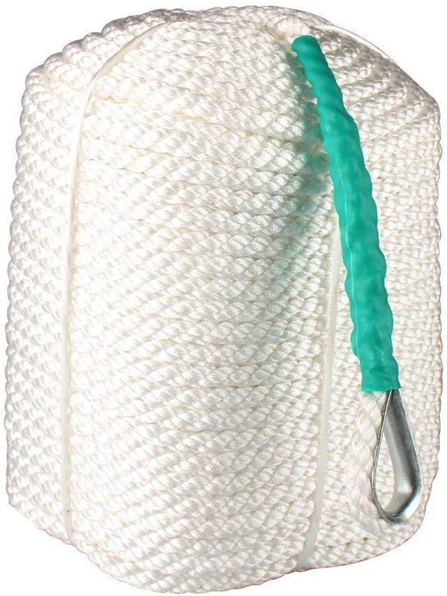 Anker Touw - Bootlijn Dockline - Watersport Varen - Dubbel Gevlochten Nylon - 300 Voet