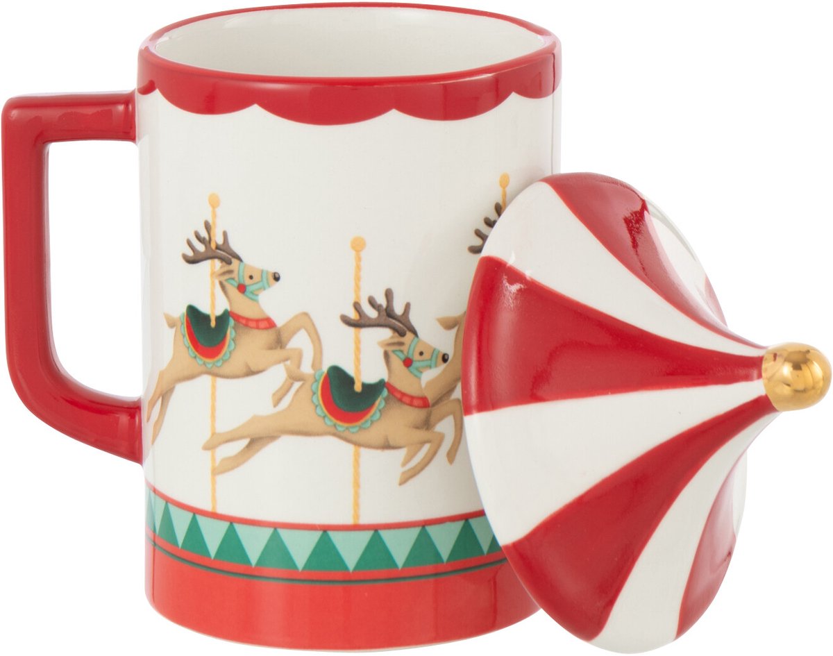 mok met deksel -circus thema - j-line