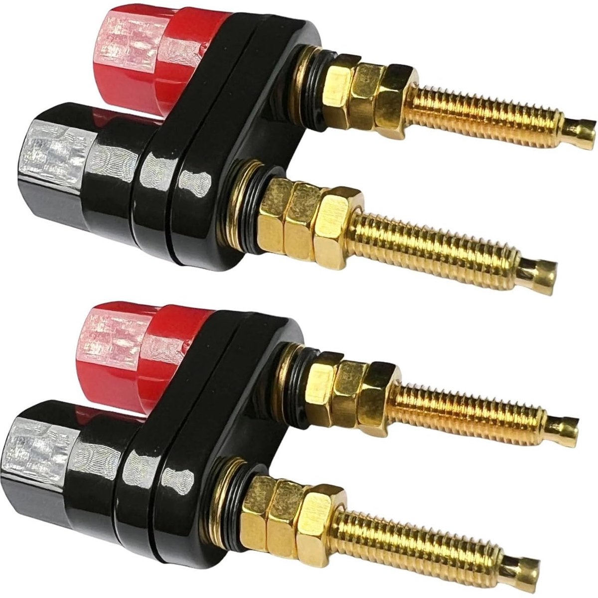 RUNCCI-YUN 2Pcs Dual Binding Post Terminal - Banana Socket voor Audio Apparatuur
