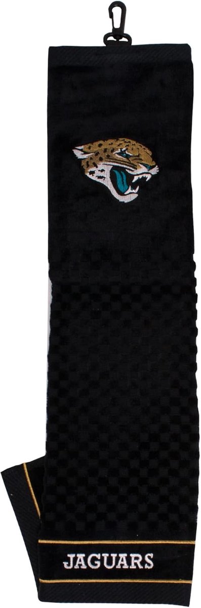 Geborduurde Golfhanddoek met Teamlogo voor Golfers, Geruit Schrobberontwerp van The One — afbeelding 3