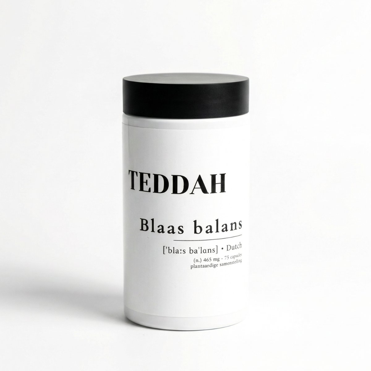 TEDDAH Blaas Balans - 465 mg - 75 Capsules - Urinewegen en Blaasfunctie* - Puur Natuur - Zonder Toevoegingen
