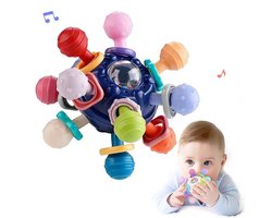 Montessori Baby Sensorisch Speelgoed 0-3 3-6 6-9 9-12 Maanden – Baby Bijtring & Knijpspeelgoed – Sensorisch Bal Speelgoed voor Baby