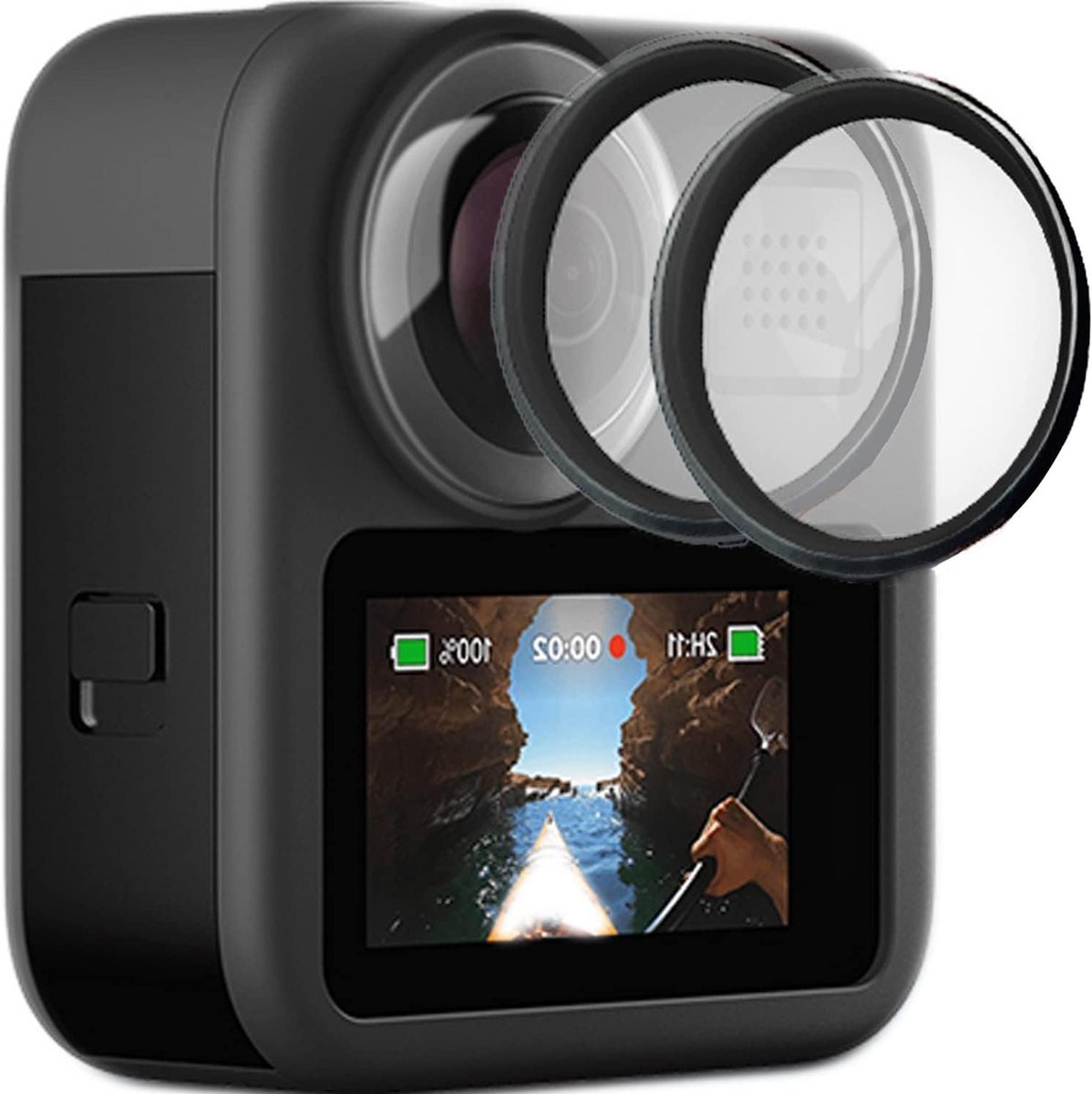 Lensbeschermers - Lens Guards - Actiecamera - Waterdicht en schokbestendig - 2 stuks - Transparant
