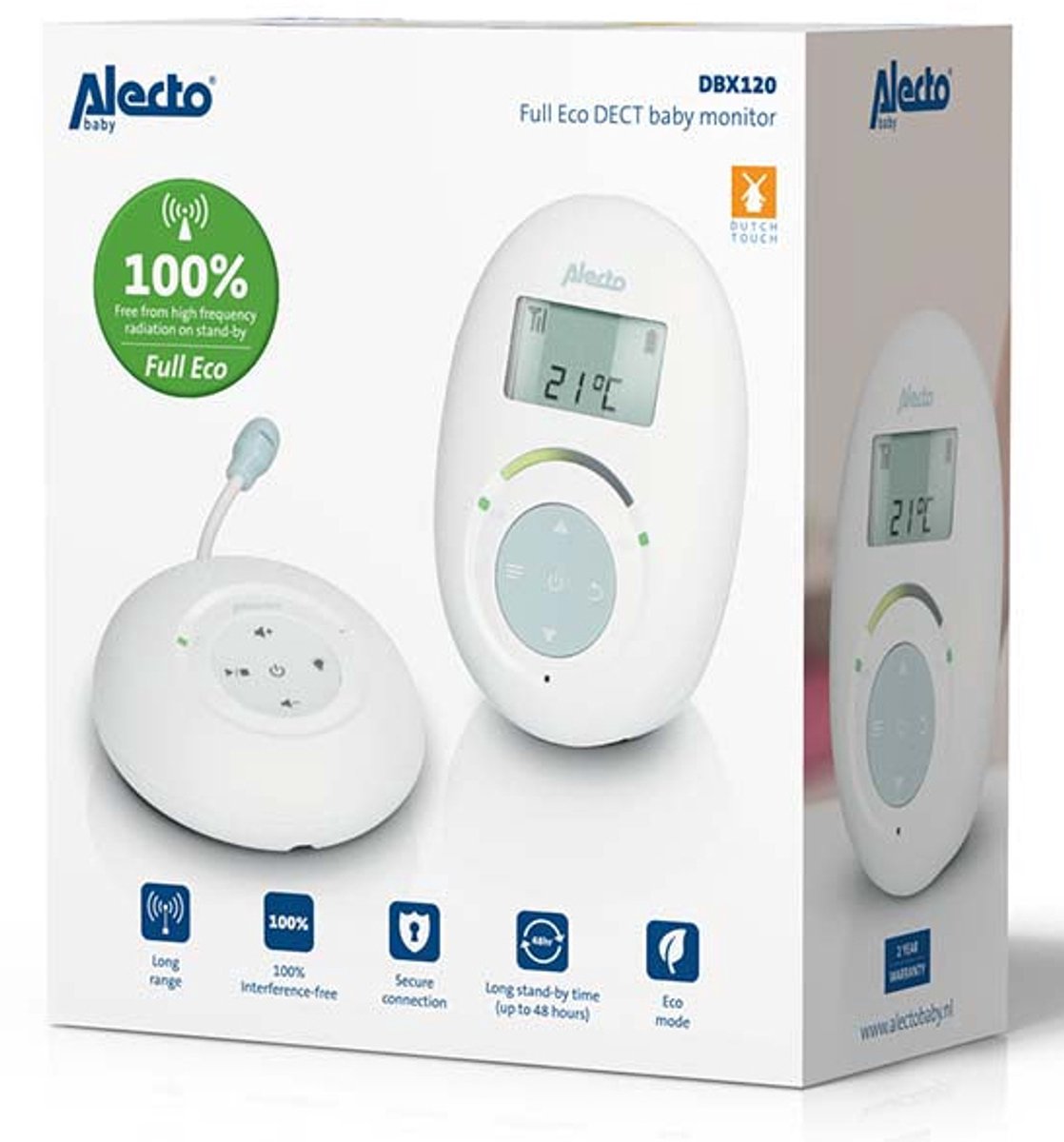 Alecto DBX120 Babyfoon met Camera Eco DECT - afbeelding 2