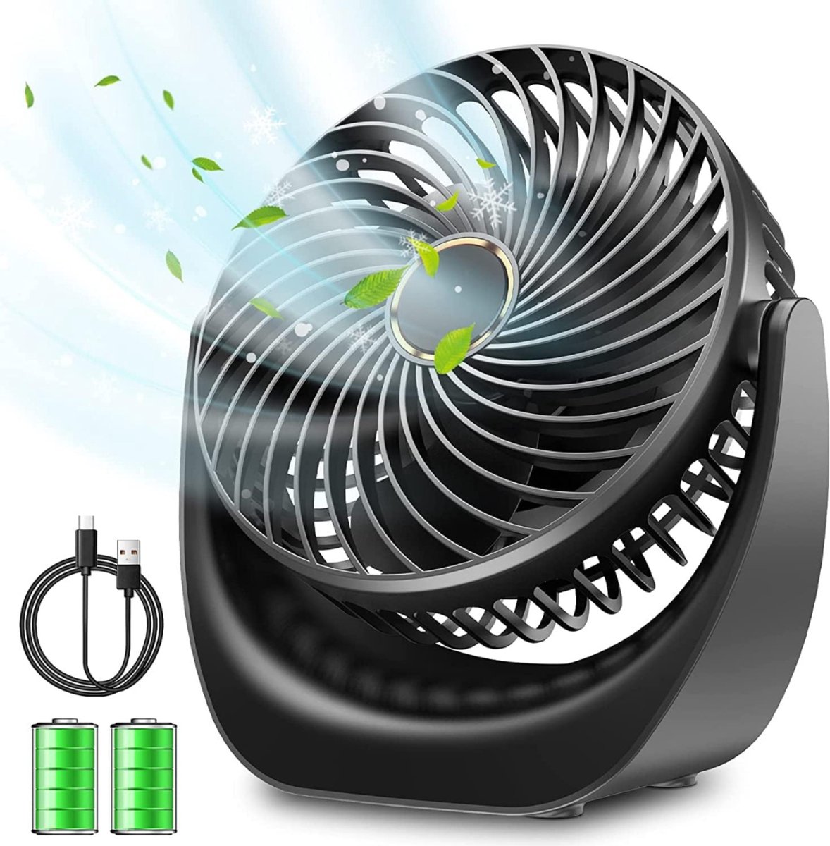 REN® Ventilator toren - Ventilator staand - Torenventilator - Zwart - 5cm x 5cm x 10cm