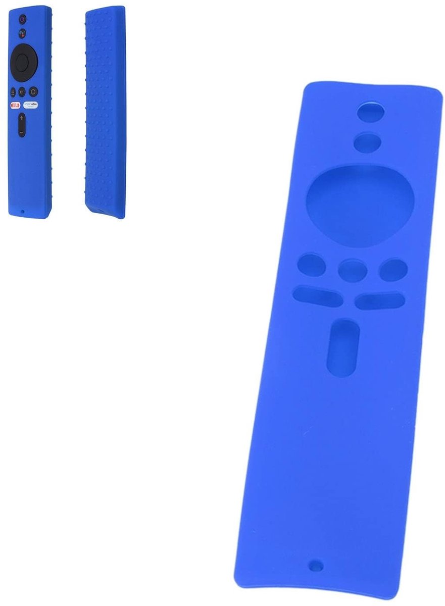 Siliconen Afdekhoes voor Afstandsbediening - Antislip Bescherming voor Mi Box S en Mi TV Stick (Blauw)