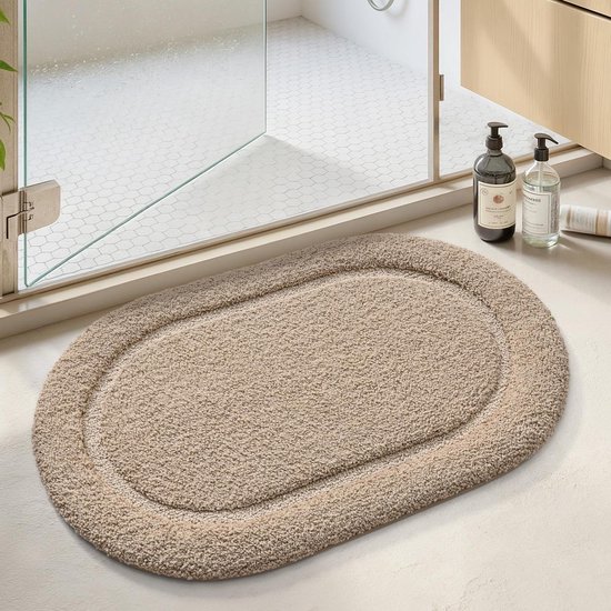 S&S-Shop Badmat Set Grijs Wave 2-delig Antislip Wc-mat 50 X 45 Cm Badmat 50 X 90 Cm Badmat Tapijt Badkamer Badkamer