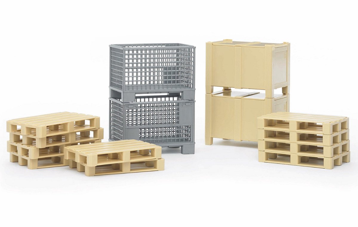 Bruder bworld Logistiek accessoire set: pallets & decoraties