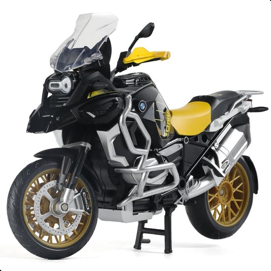 1:12 Schaal Model Motorfiets voor BMW R1250 GS Plastic met Diecast Motorfiets Model Geen Montage Vereist Moto Mini Afgewerkt Motorrad voor Volwassen Kid Boy (zwart)