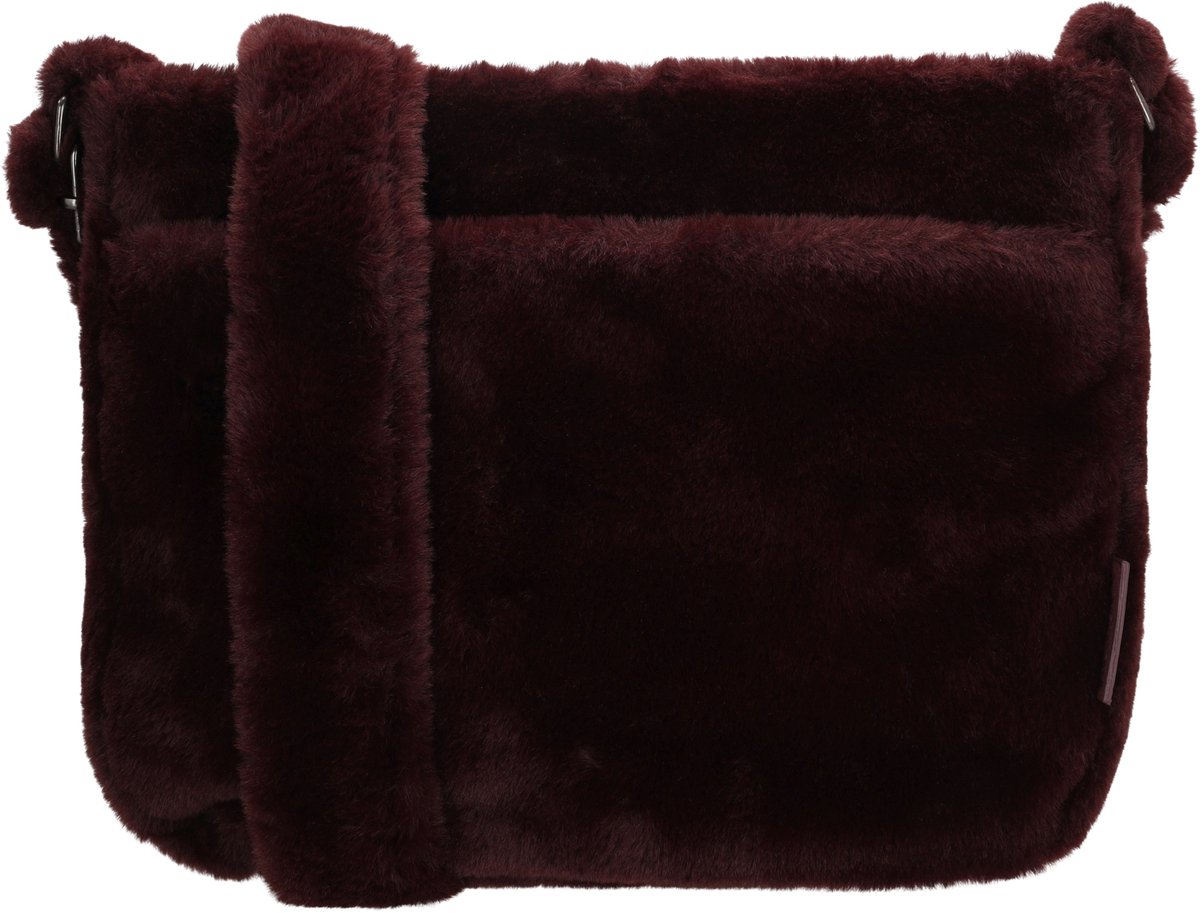 Beagles Barakaldo Schoudertas - Crossbody - Fur - Bont - Tas - Bordeaux rood