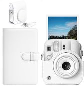 RHYTHMFLAME Instax Mini 13 Accessoireset - Cameratas met Schouderriem en Fotoalbum - Wit