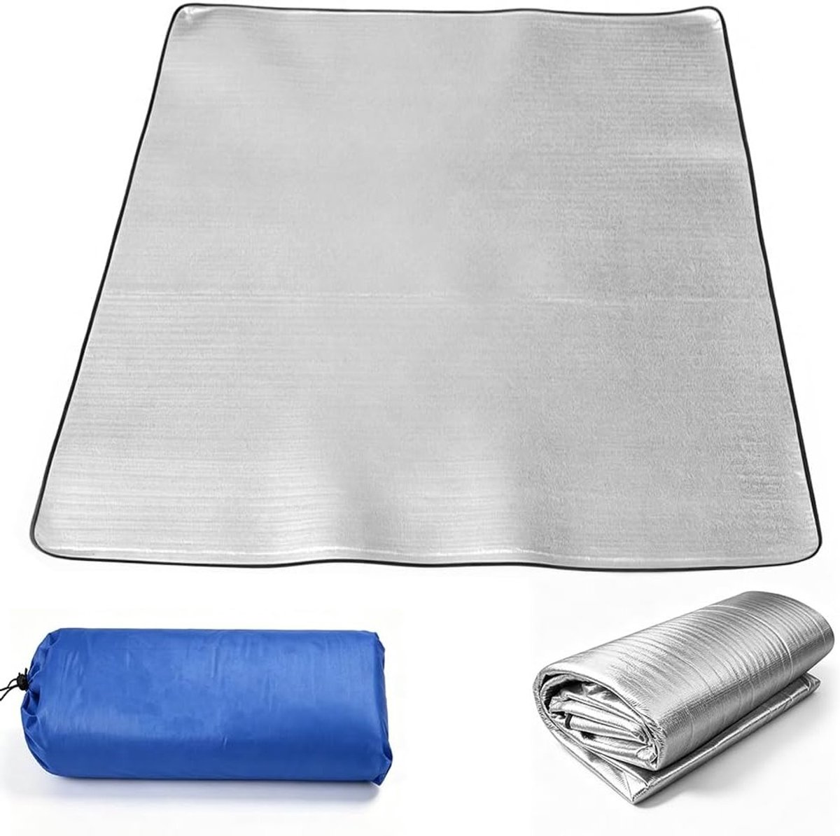 Isolatiemat voor camping en outdoor-activiteiten, 200 x 200 cm, thermische deken, schuimmat en tentmat voor optimaal comfort en isolatie