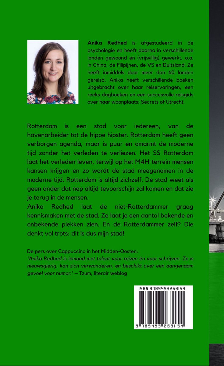 Cappuccino in Rotterdam - waargebeurd reisverhaal - back cover