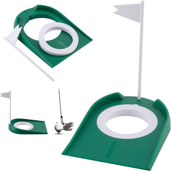 Dailygoods- Golfputtingcup met Verwijderbare Vlag - Golftrainingsmateriaal - Oefenhulp - Lichtgewicht - Duurzaam - Verbeter Nauwkeurigheid - Golftraining van Dailygoods — afbeelding 4