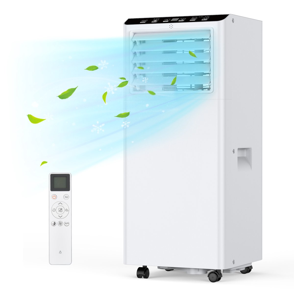Mobiele airco 7000 BTU 3-in-1 – 36L/dag – 2 standen – 24U timer – Afstandsbediening – Ideaal voor slaapkamer, kantoor