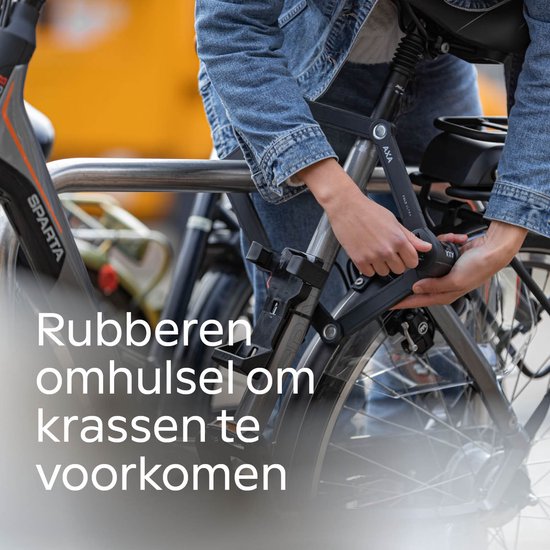 AXA Fold Ultra 90 - Vouwslot - Fietsslot - ART 2 - Voor elk type Fiets - Met Houder - 90 cm lang - Zwart - Ook voor Fatbike! van AXA — afbeelding 5