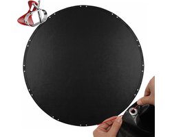 Zwembaf afdekzeil - Ø 610 cm - rond - zwart