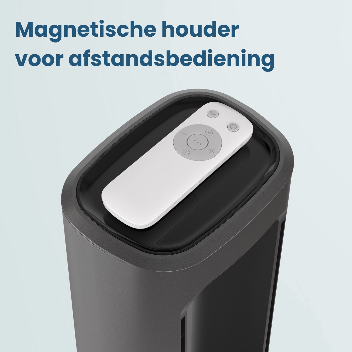 Auronic Torenventilator - Bladeless Model 2 in 1 - Luchtreiniger met HEPA-filter - Ventilator - 10 Standen - Afstandsbediening - 105 cm - Lichtgrijs — afbeelding 10