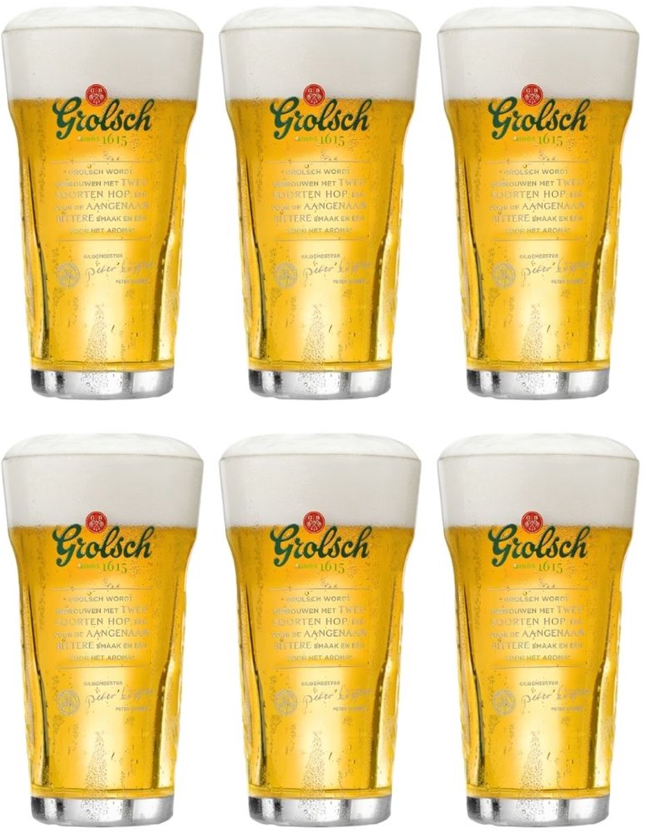 Grolsch Bierglazen Craft - 250 ml - 6 stuks