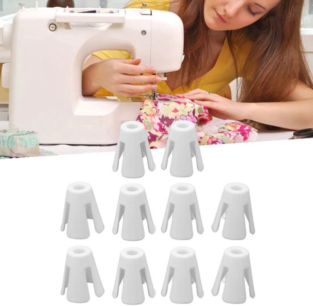 Allecto - Draad Spoel Kegel Houders - Naaiaccessoires - Duurzaam en