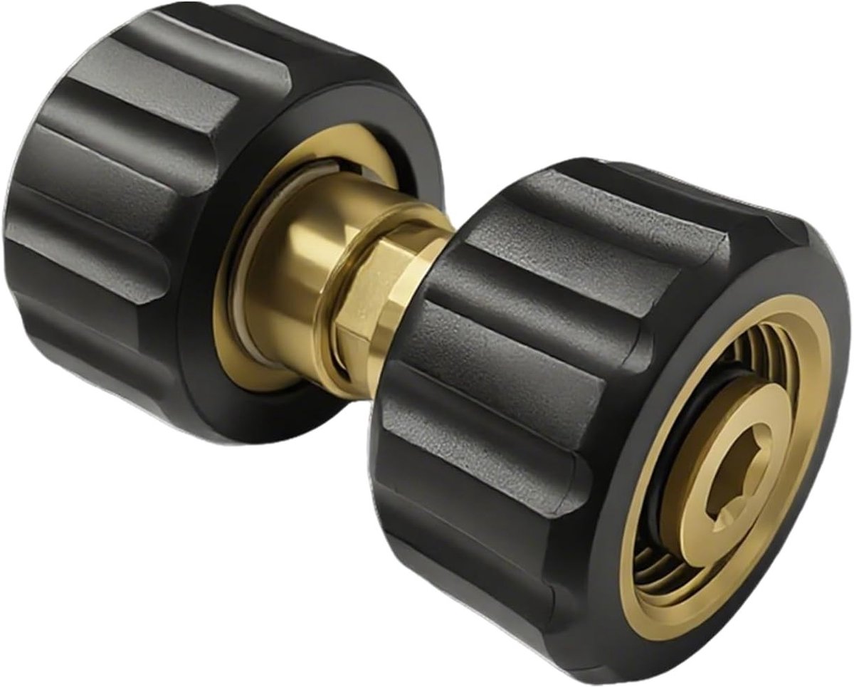 M22 naar M22 Slangverbinding - M22 x 1.5 Draadadapter 6 cm voor Hogedrukreiniger Slang, Slangconnector Geschikt voor K/HD/HDS, Vervangonderdelen voor Hogedrukreinigers