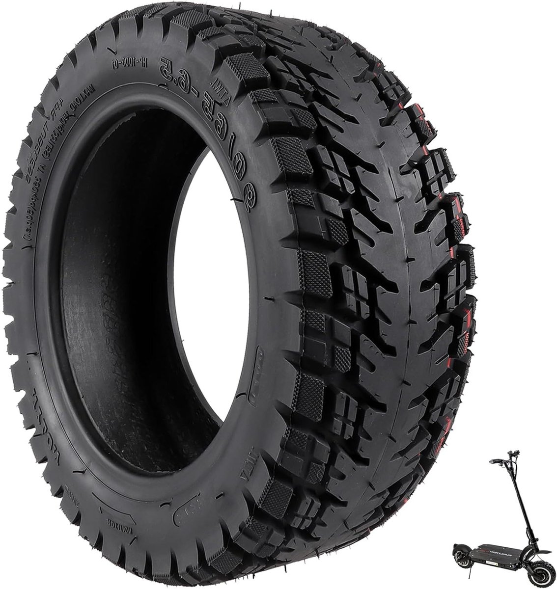 Off-Road Tubeless Banden 90/65-6.5 voor Elektrische Scooters, Vacuüm Banden, Dikke Slijtvastheid, Geschikt voor Diverse Modellen