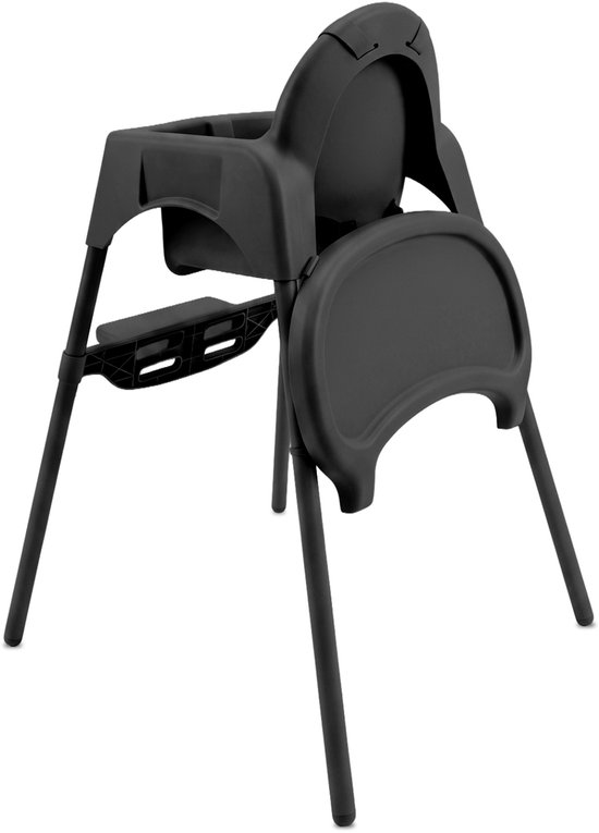 LUVION® Essential 2-in-1 Kinderstoel - Groeit mee van baby tot peuter - Zwart van Luvion — afbeelding 3