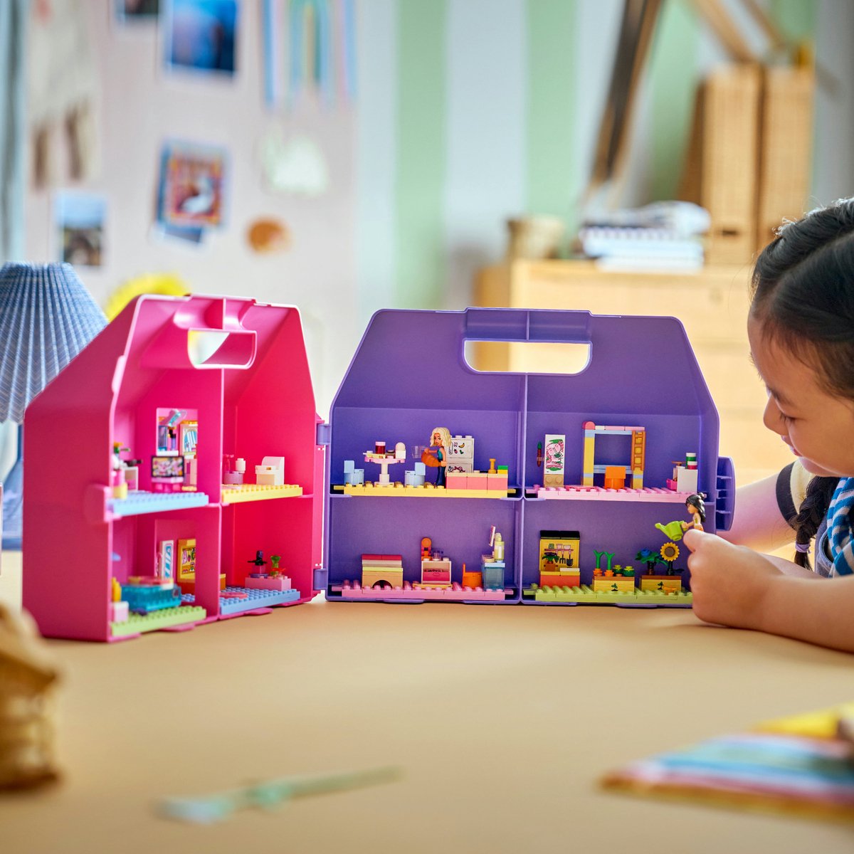 LEGO Friends Creatieve Poppenhuiskoffer Poppenhuis met Poppetjes Speelgoed voor Kinderen 42697 — afbeelding 6