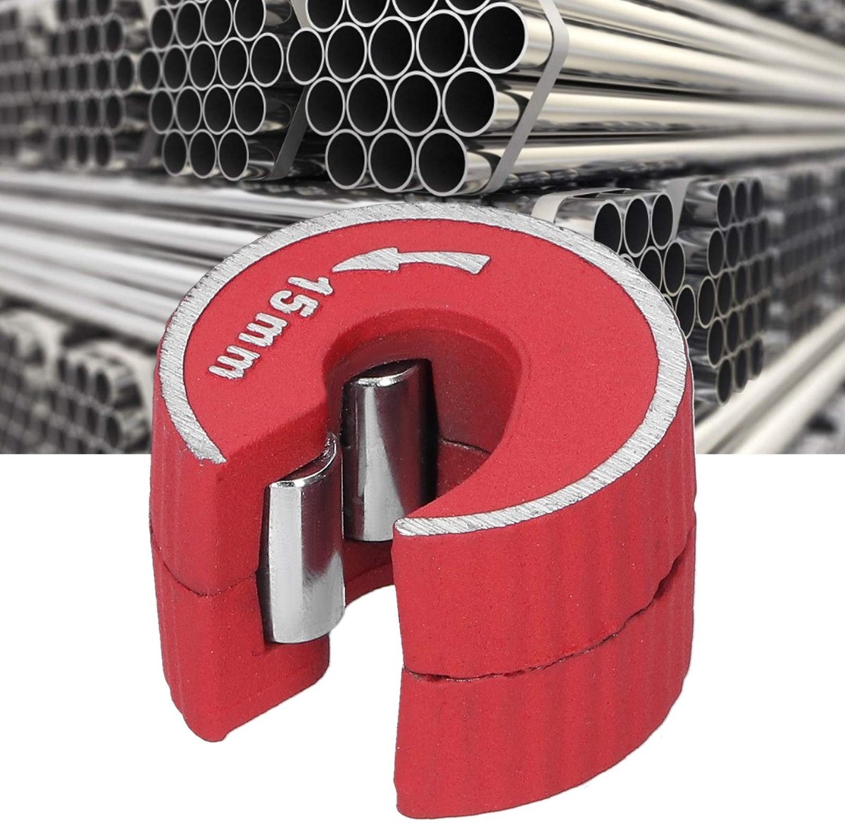 Dailygoods- Pijpsnijder 15 mm - Antislipfunctie - Zinklegering - Koperen/Aluminium Buizensnijder - Snijgereedschap - Comfortabel in gebruik thumbnail 5