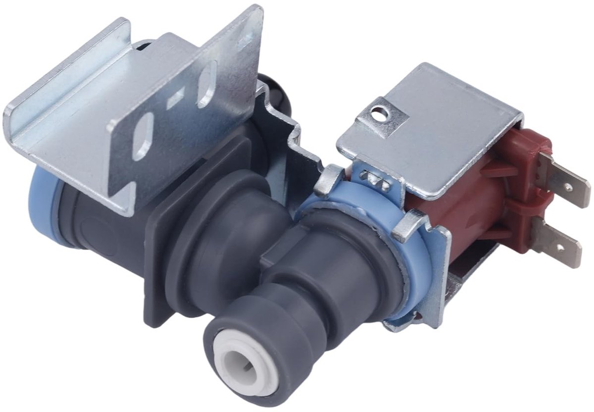 BRENZOOS - Waterinlaatventiel voor koelkast - Solenoïde vervangingsonderdeel voor ijsmaker - Compatibel met Whirlpool, Kenmore, Maytag