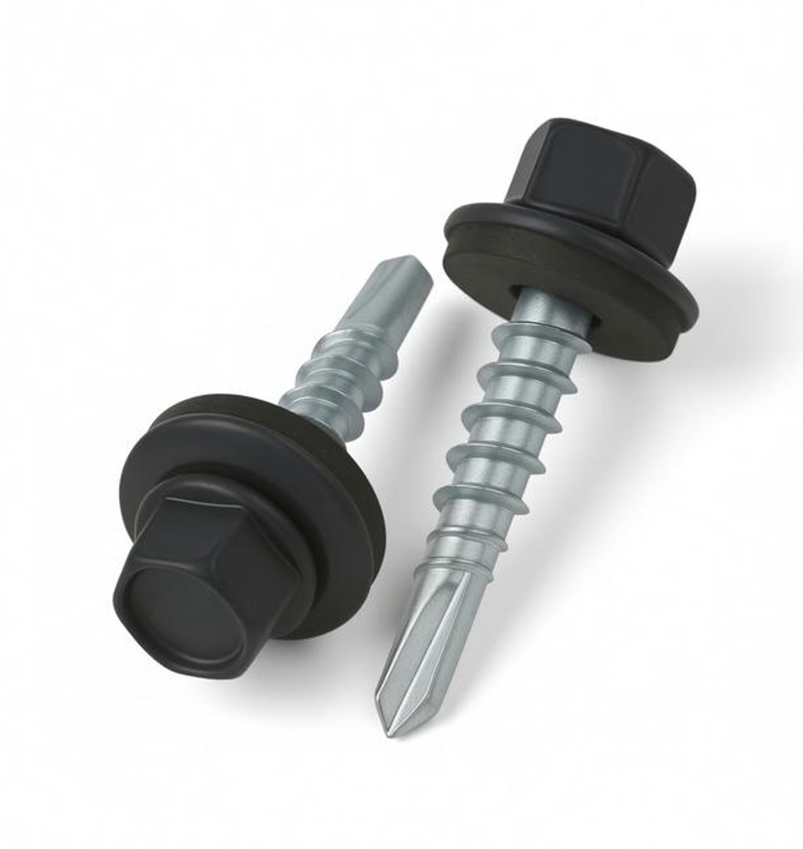ElleMooi 4,8 x 35 mm Zelfborende Dakschroeven Zeskantkop RAL 7016 Antracietgrijs met EPDM Ring – 50 Stuks