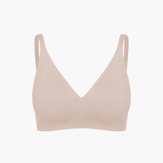 cfab - Soutien-gorge push-up Comfort - Beige - XL - Soutien-gorge sans armatures, préformé - Lingerie - Sans coutures