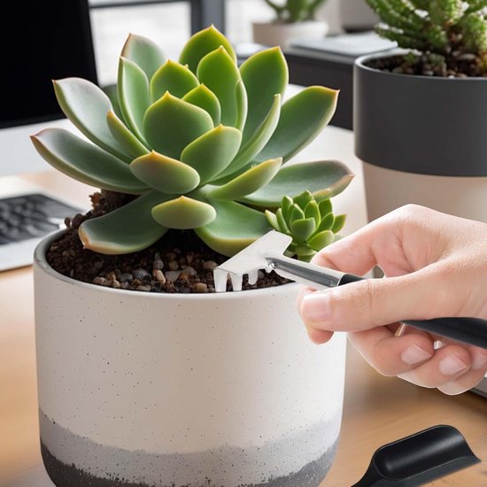 12-delige plantenverzorgingsset met opbergtas - Handig gereedschap voor binnenplanten van Merkloos	 — afbeelding 5