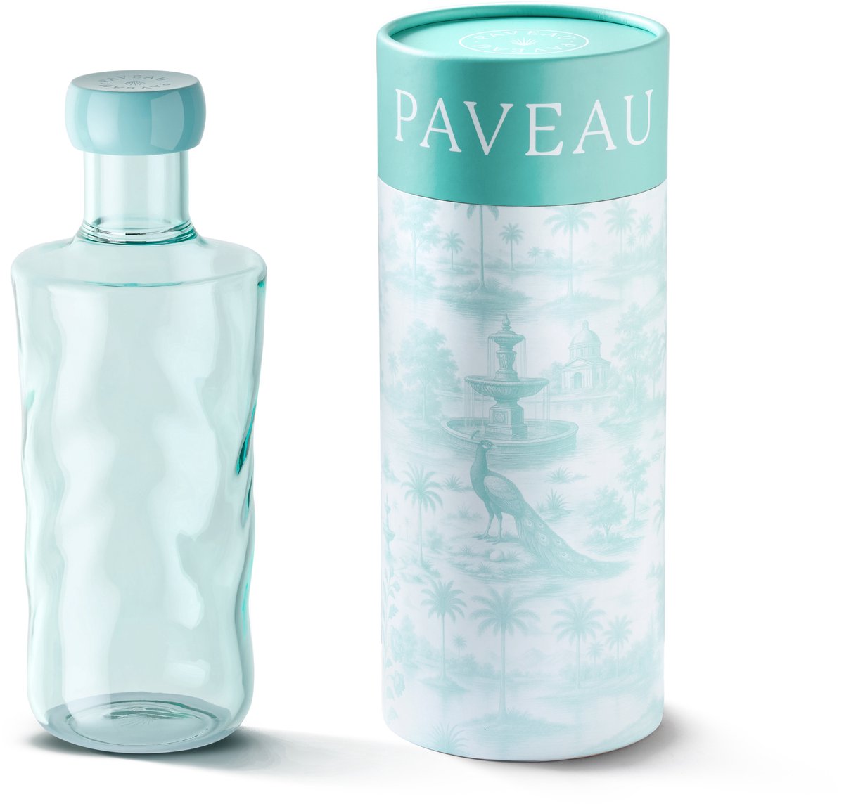 Paveau Swirl Amalfi - Glazen Waterkan (0,75L) - Herbruikbaar & Stijlvol Borosilicaatglas