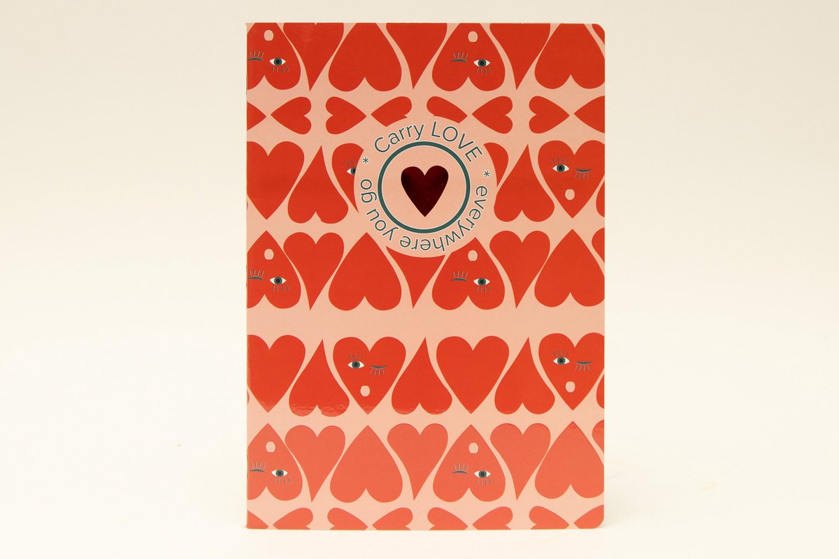 Ancor Schrift B'LOG HEARTS Love A4 lijn 48 vel 90 grams