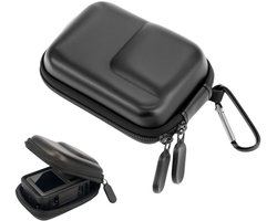 Beschermhoes voor actiecamera's – Zachte, gevoerde harde schaal, compatibel met Insta360 Ace/Ace Pro/2, DJI Action 4/5 Pro, GoPro, zwart, 10 x 7,3 cm