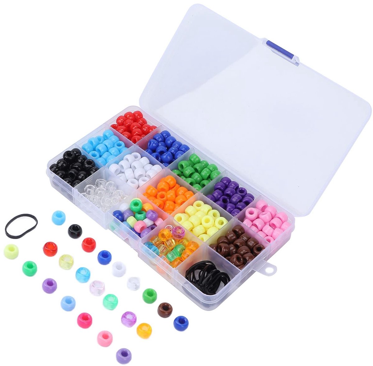 Dailygoods- Haarkralen 30 Stuks per Kleur - Kleurige Haarkralen - Diy