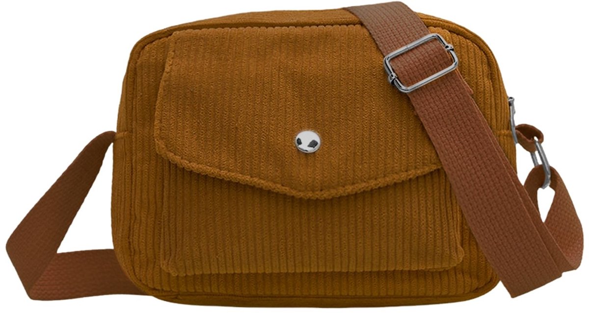 Dailygoods- Heuptas Elegant - Heuptasje Dames/Heren - Verstelbare Riem - Corduroy/Nylon - 17x13x7 cm - Perfect Cadeau Idee - Buiktas