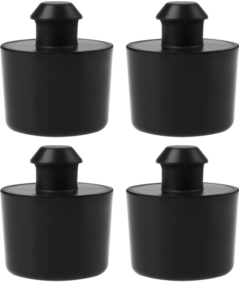 Dailygoods- Rubber Buffer - 4 Stuks - Schokabsorberend - Trillingsdemping - Compatibel met MZ ETZ 125/150/250/301/251 - Hoogwaardig Rubber - Buitendiameter 21,5/19,5 mm, Hoogte 26 mm - Zitbuffer