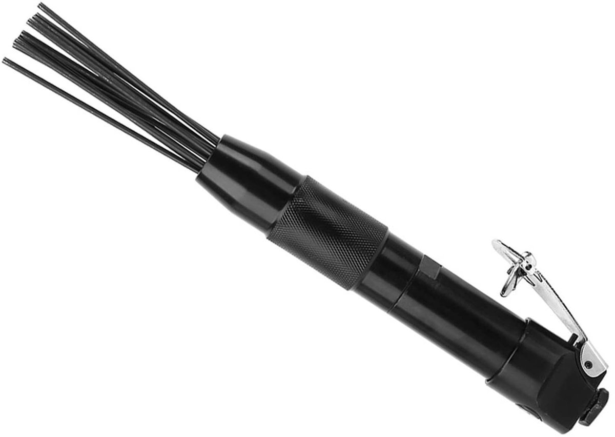 Dailygoods- Naaldbikhamer 4400 tpm - Ontbraamgereedschap - 12 Naalden - Staal - Luchtverbruik 4cfm - Werkdruk 90psi - Ontbraamtool