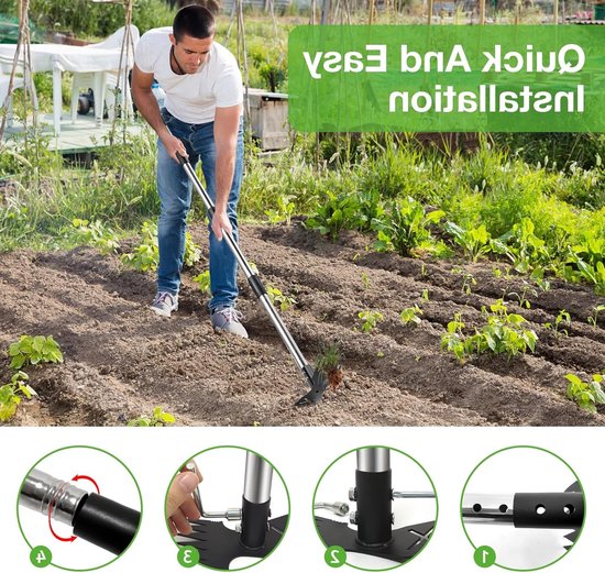 Tuingereedschap voor Efficiënt Onderhoud van je Tuin - Hark, Schep en Snoeischaar Inclusief Accessoires van Tuingereedschap. — afbeelding 4