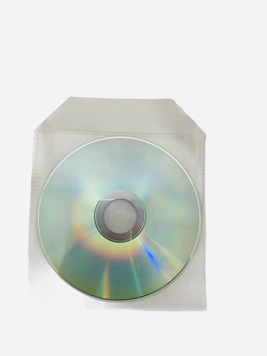 LIVIA HOME- CD/DVD Hoezen 200 Stuks - Transparant Plastic - 120 Micrometer - Schokbestendig - Beschermhoezen - Hoge Kwaliteit - Cd Dvd Cases