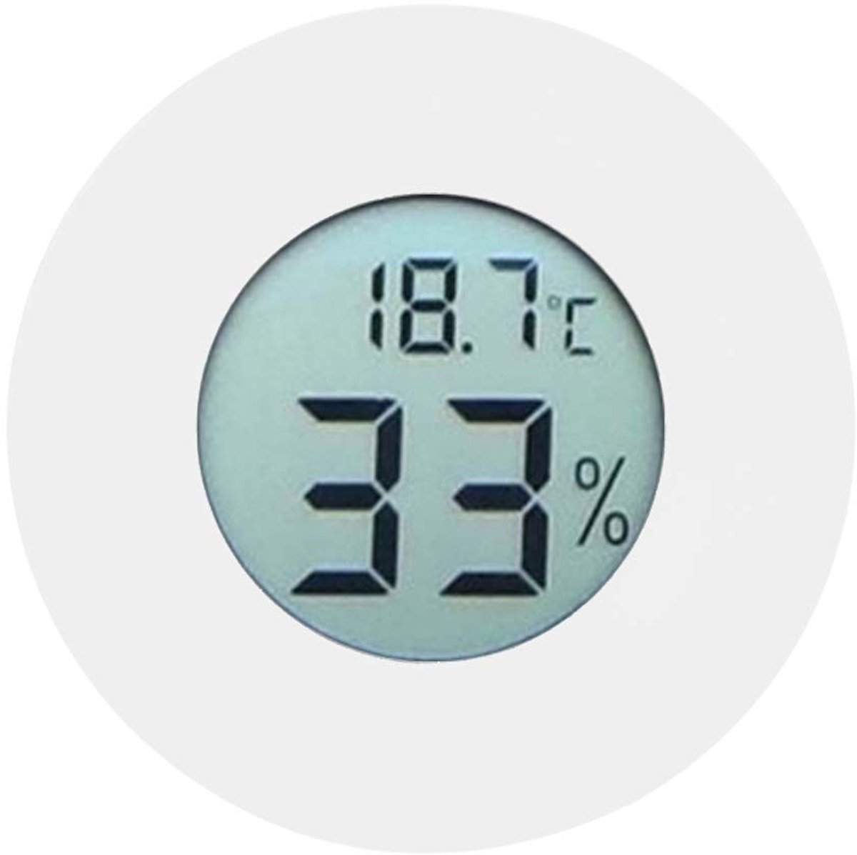 Dailygoods- Thermometer Hygrometer Digitaal LCD-scherm - Temperatuurmeter - Vochtigheidsmeter - Temperatuurbereik - Vochtigheidsbereik - Nauwkeurigheid ± 1 °C - Klimaatmeter