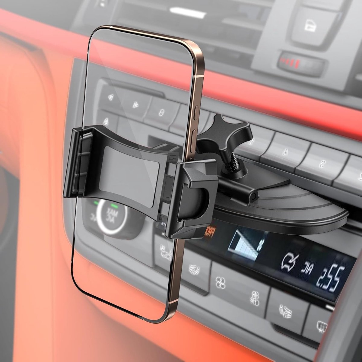 Universele Smartphonehouder voor Auto CD-Slot - 360° Draaibaar, Ultra Stabiel, Geschikt voor iPhone en Samsung 4.7 - 7 Inch