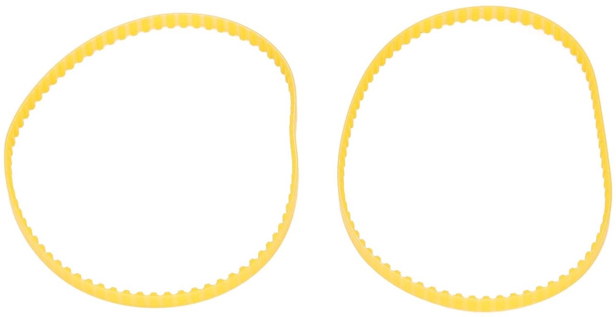 Dailygoods- Zwembadreiniger Aandrijfriem Vervanging - 2 Stuks - PU Materiaal - 396 mm Omtrek - 80 Tanden - Geschikt voor T2/T4/Jr/Turbo - Reinigingsriem