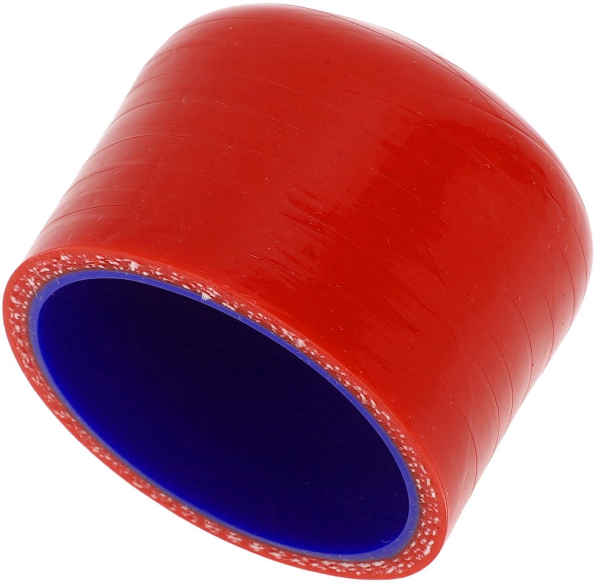 Dailygoods- Siliconen Slang 30 mm - Versterkt - 40 mm Binnendiameter - Rood/Blauw - Hoge Temperatuur Weerstand - Meerlaags Geweven Stof - Slangmondstuk