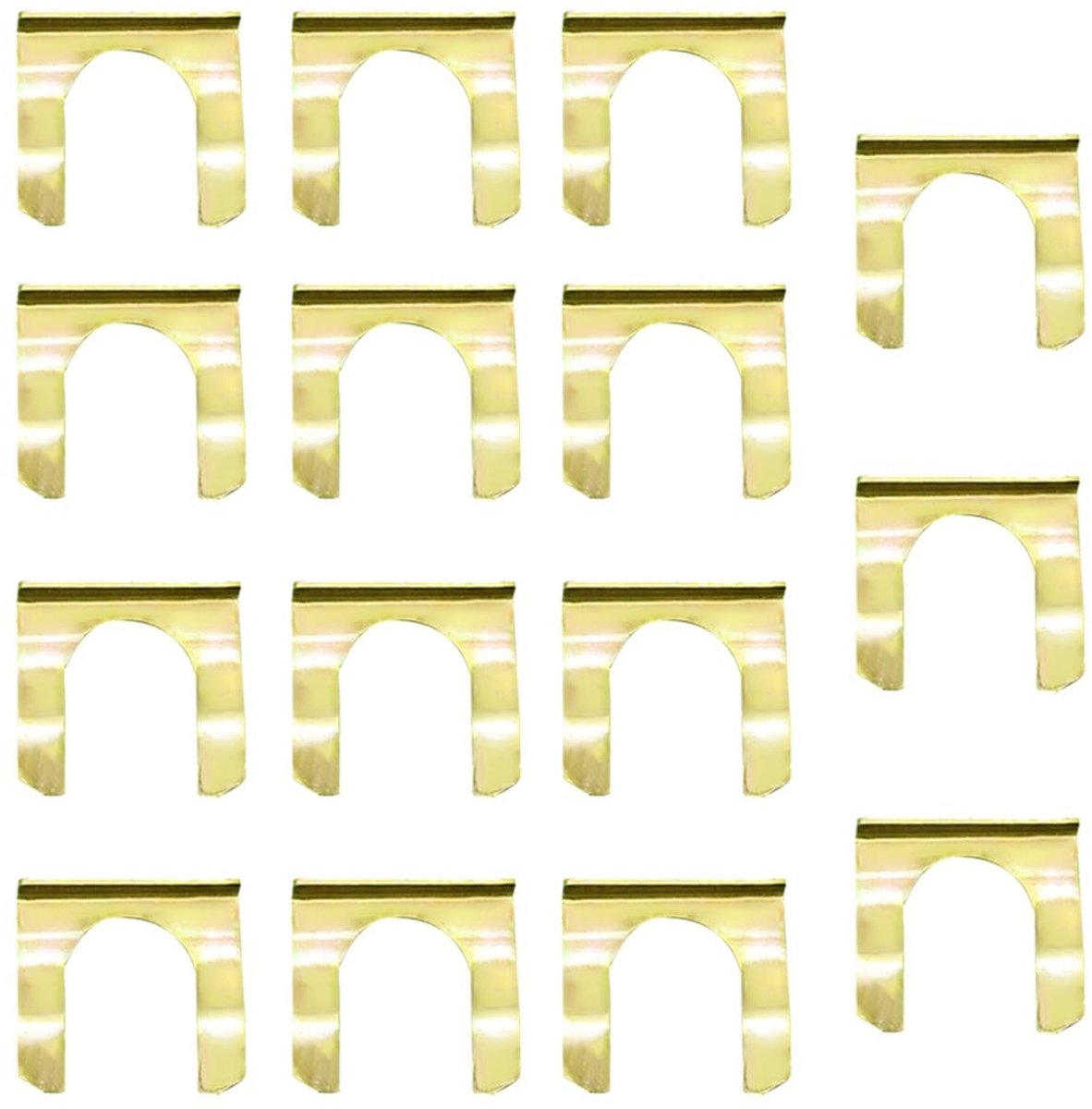 Dailygoods- Remslangklemmen Set van 15 Stuks - U-buisklemmen - Slangklemmen RVS - Robuust - Vlamvertragend - Koolstofstaal 28,8 x 27,1 mm